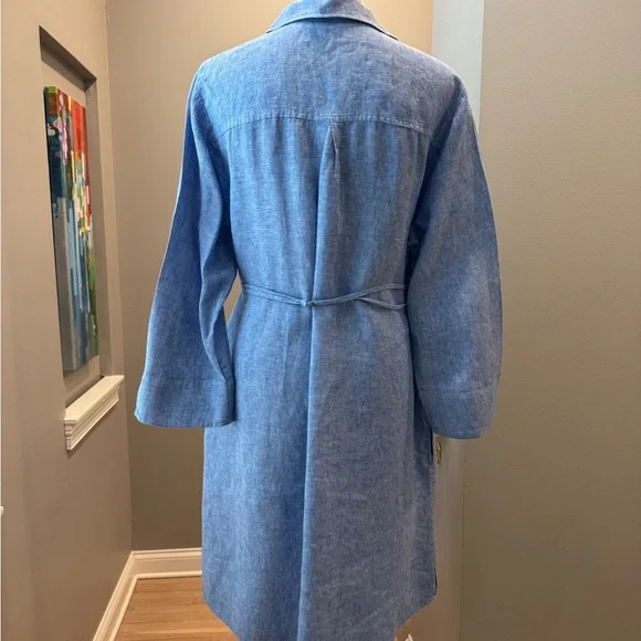 NWOT Lilly Pulitzer Pilar Tunic Linen Dress. Blue. Sz XL - Picture 5 of 12